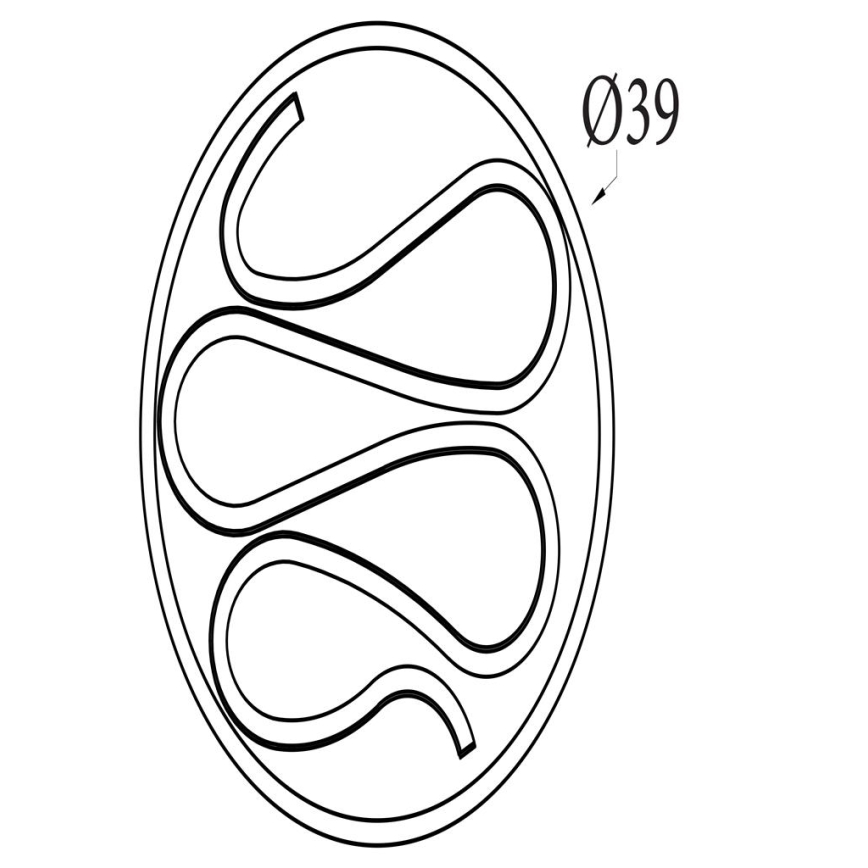 Searchlight - LED-dæmpbar loftlampe ZENDISC LED/20W/230V 3000K Ø 39 cm