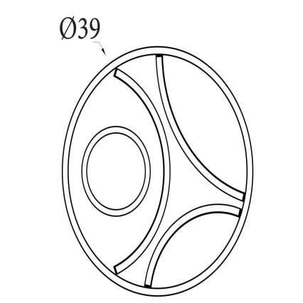 Searchlight - LED-dæmpbar loftlampe ZENDISC LED/20W/230V 3000K Ø 39 cm