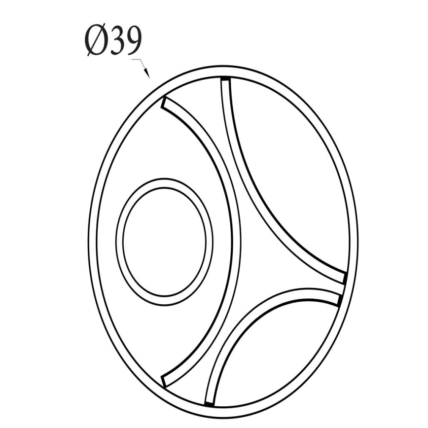 Searchlight - LED-dæmpbar loftlampe ZENDISC LED/20W/230V 3000K Ø 39 cm