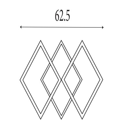 Searchlight - Dæmpbar LED-loftlampe FENCE LED/25W/230V