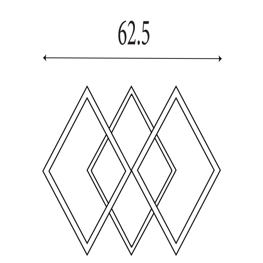 Searchlight - Dæmpbar LED-loftlampe FENCE LED/25W/230V