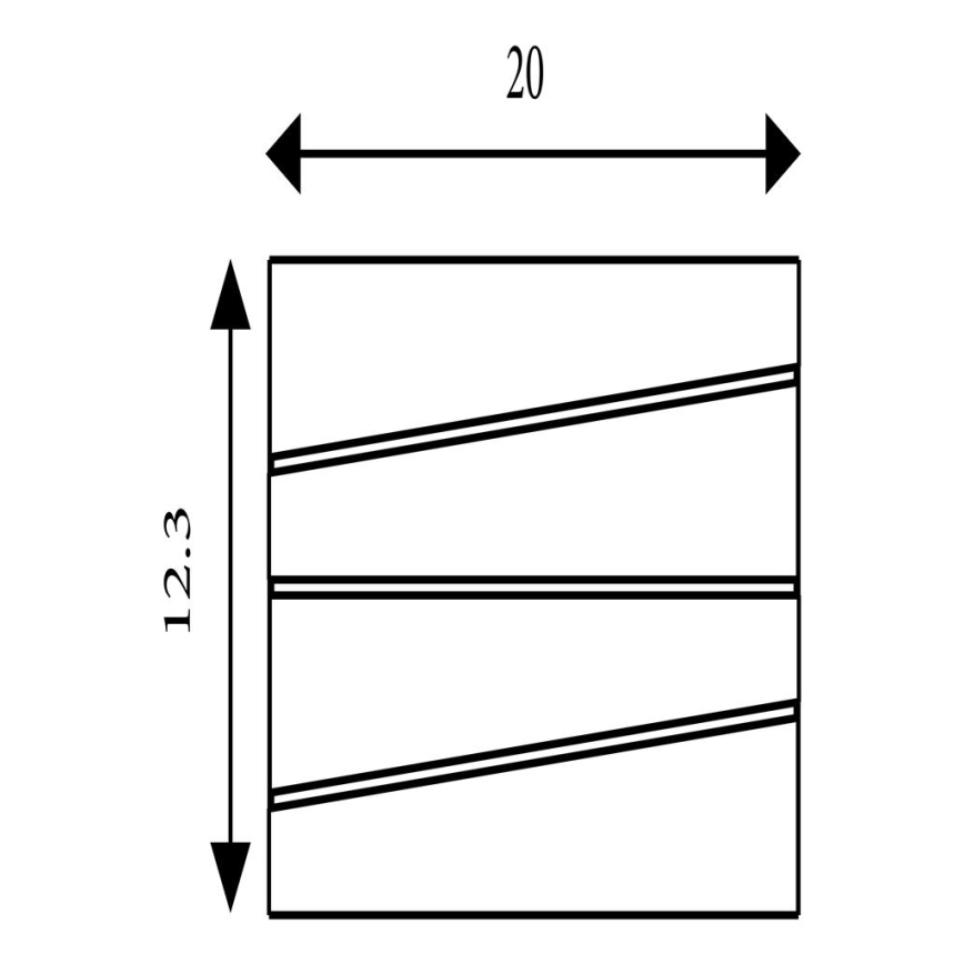 Searchlight - LED-væglampe SECTION LED/18W/230V guld