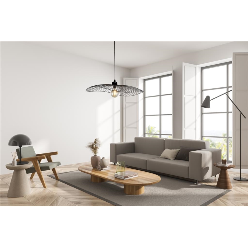 Searchlight - Pendel WAVE 1xE27/60W/230V sort