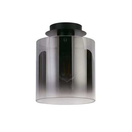 Searchlight - Loftlampe SWEDEN 1xE27/60W/230V Ø 22 cm sort/røget