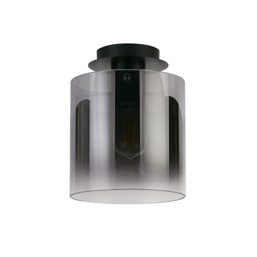 Searchlight - Loftlampe SWEDEN 1xE27/60W/230V Ø 22 cm sort/røget