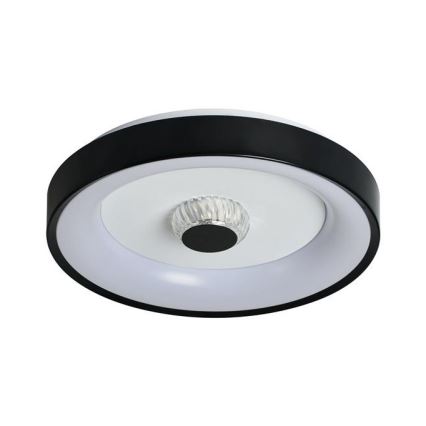 Searchlight - Dæmpbar LED-loftlampe POLKA LED/24W/230V + LED/6W Ø 38,5 cm sort