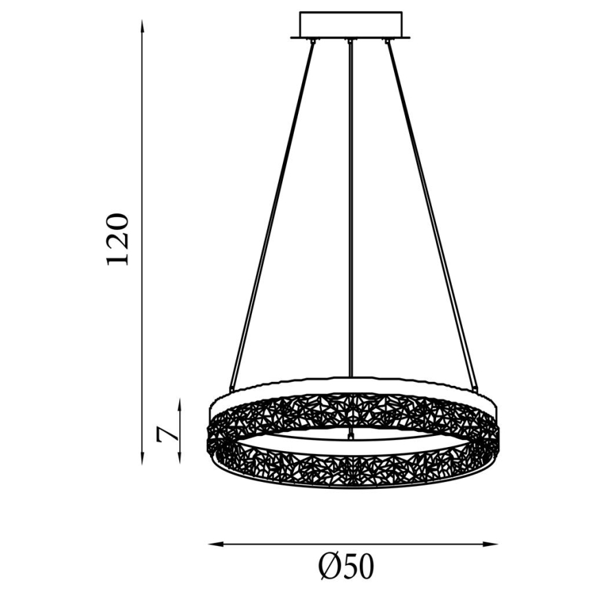 Searchlight - LED dæmpbar pendel på kabel MADELEJNE LED/25W/230V