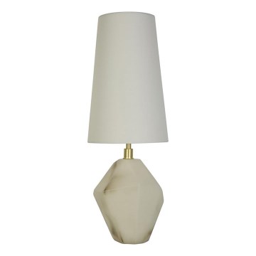 Searchlight - Bordlampe APEX 1xE27/60W/230V hvid/grå