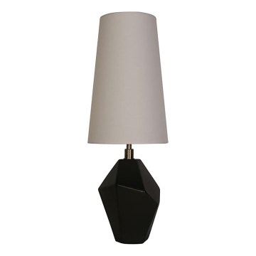 Searchlight - Bordlampe APEX 1xE27/60W/230V sort/grå