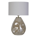 Searchlight - Bordlampe DEVON 1xE27/60W/230V grå/røgfarvet