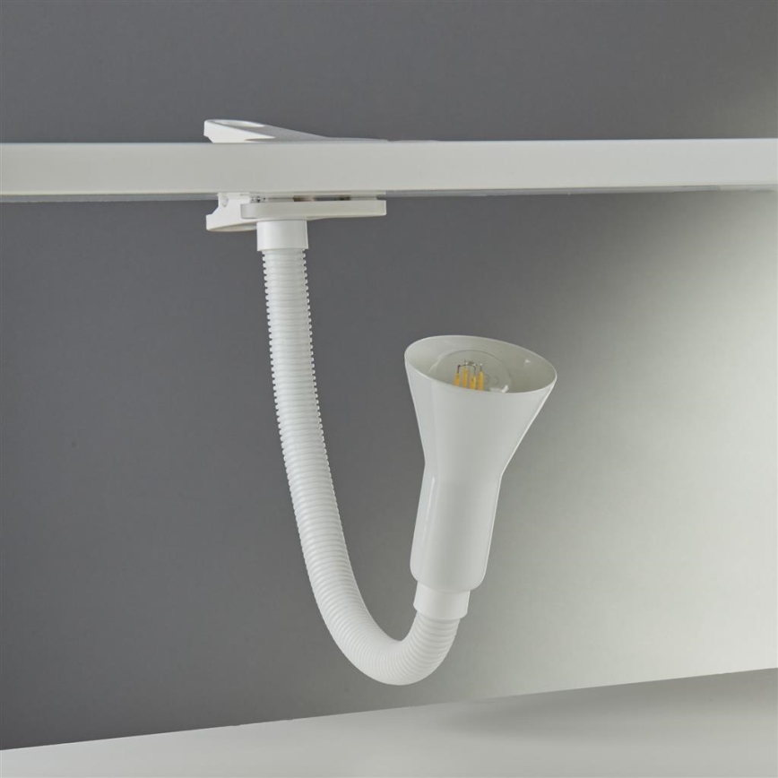 Searchlight - Fleksibel bordlampe DESK 1xE14/7W/230V
