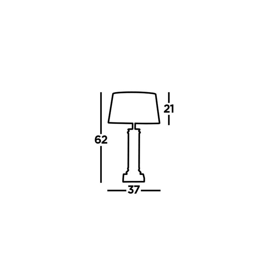 Searchlight - Bordlampe PEDESTAL 1xE27/60W/230V sort