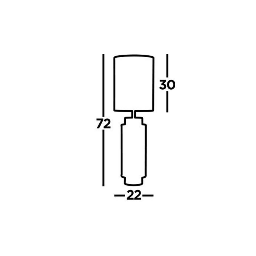 Searchlight - Bordlampe FLASK 1xE27/60W/230V blå