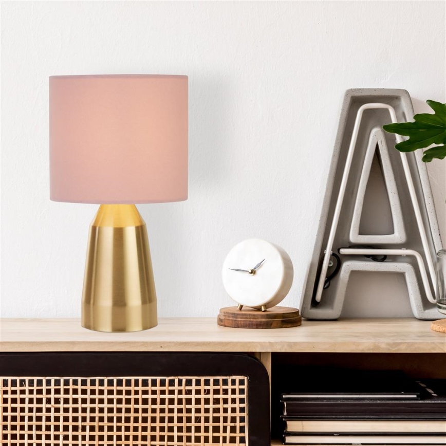 Searchlight - Bordlampe HOLLIS 1xE14/7W/230V lyserød