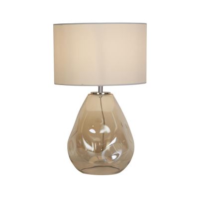 Searchlight - Bordlampe DEVON 1xE27/60W/230V grå/røgfarvet