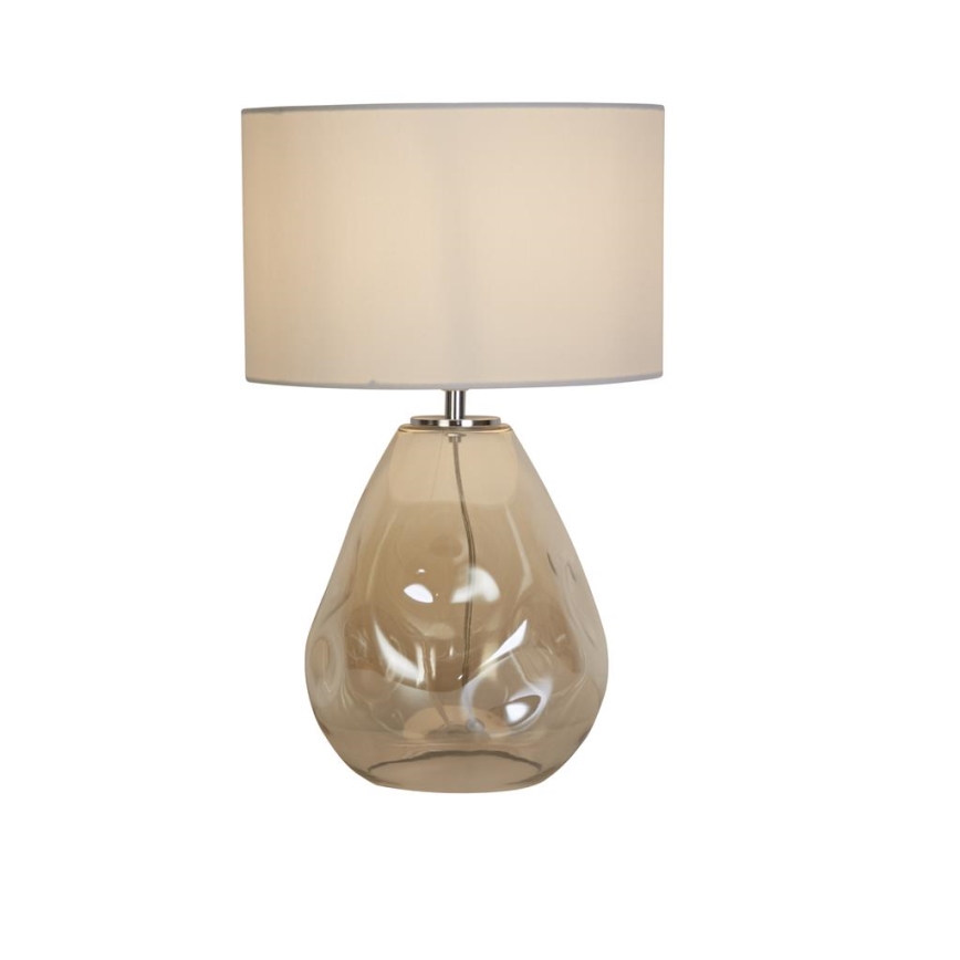 Searchlight - Bordlampe DEVON 1xE27/60W/230V grå/røgfarvet