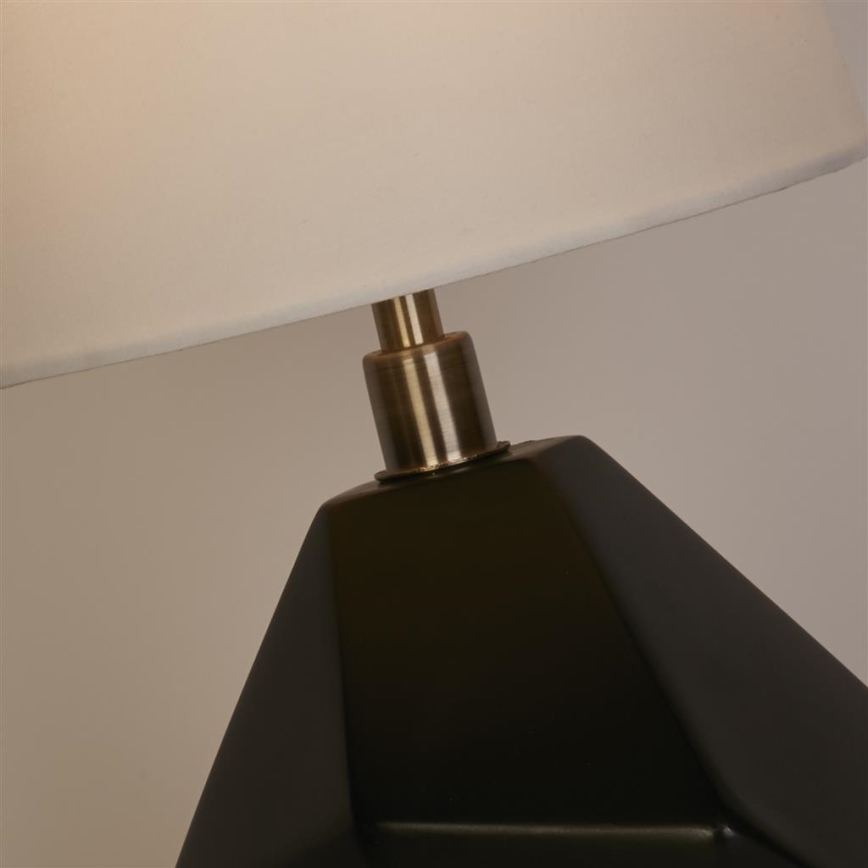 Searchlight - Bordlampe APEX 1xE27/60W/230V sort/grå