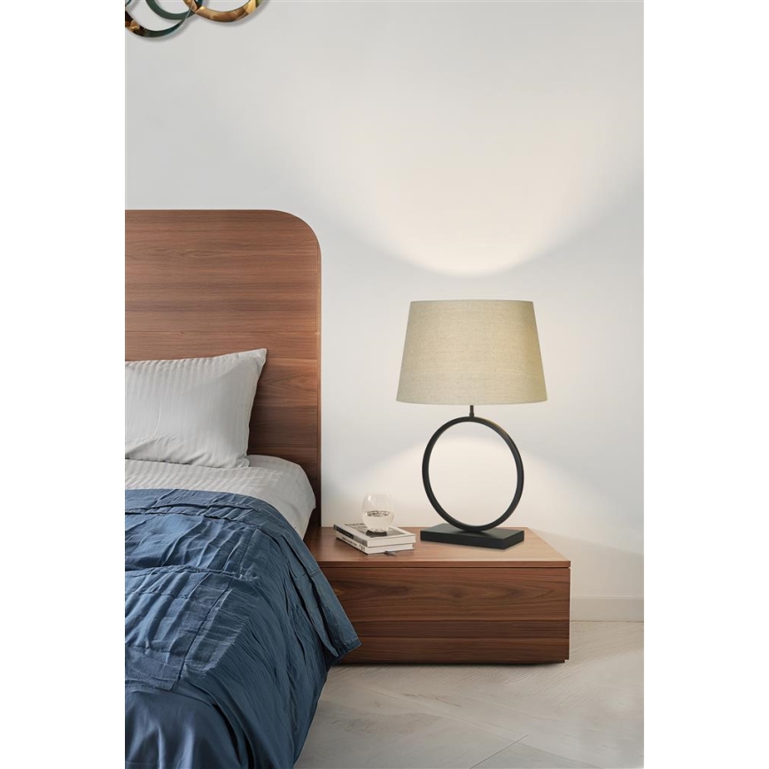 Searchlight - Bordlampe ELEGANT 1xE27/60W/230V cremefarvet