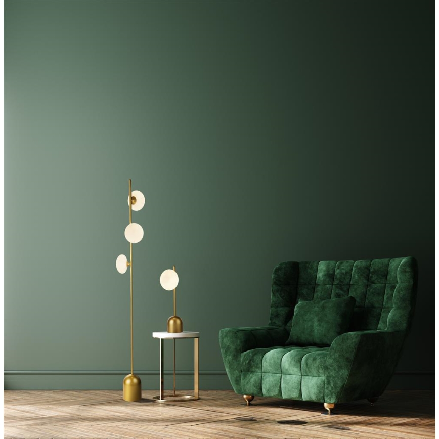 Searchlight - Bordlampe PEBBLE 1xG9/7W/230V guldfarvet