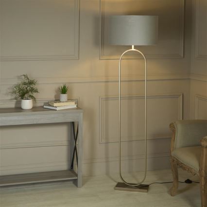 Searchlight - Gulvlampe MODISH 1xE27/60W/230V grå