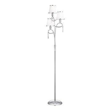 Searchlight - Gulvlampe SIMPLICITY 3xE14/60W/230V skinnende krom