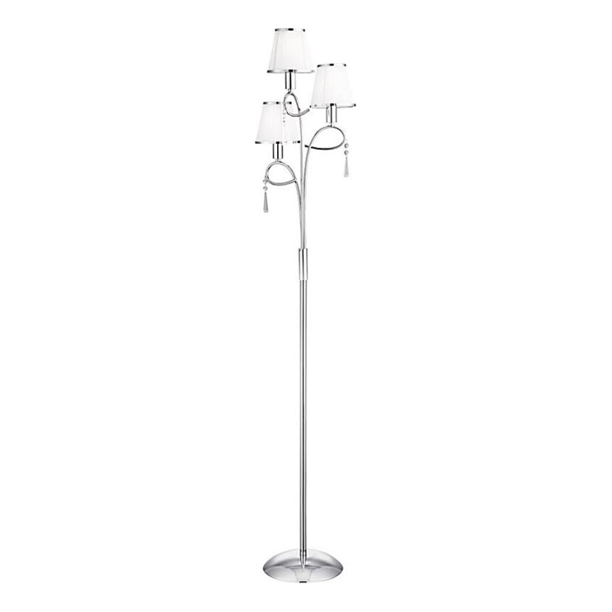 Searchlight - Gulvlampe SIMPLICITY 3xE14/60W/230V skinnende krom