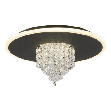 Searchlight - LED Dæmpbar loftlampe DELUGE LED/20W/230V Ø 31,5 cm sort