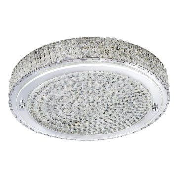 Searchlight - LED loftlampe FLUSH LED/24W/230V diameter 40 cm krom