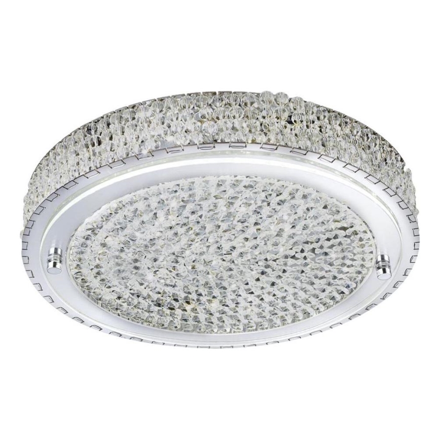Searchlight - LED loftlampe FLUSH LED/24W/230V diameter 40 cm krom