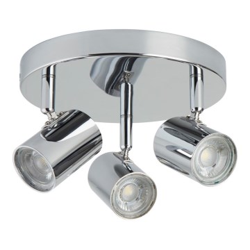 Searchlight - LED spotlampe ROLLO 3xLED/4W/230V skinnende krom