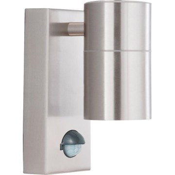 Searchlight - LED Udendørs væglampe med sensor METRO 1xGU10/3W/230V IP44