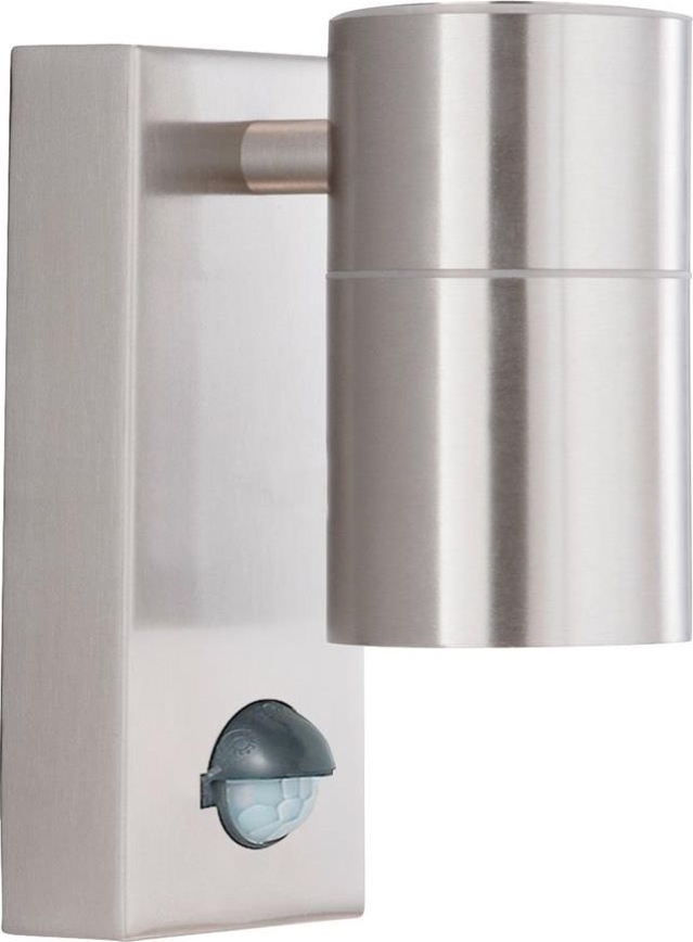 Searchlight - LED Udendørs væglampe med sensor METRO 1xGU10/3W/230V IP44