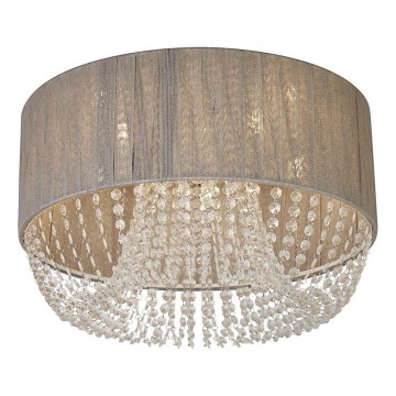 Searchlight - Loftlampe BELLANO 5xG9/7W/230V Ø 50 cm grå