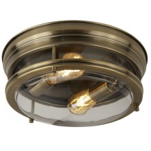 Searchlight - Loftlampe EDINBURGH I 2xE27/40W/230V bronzefarvet