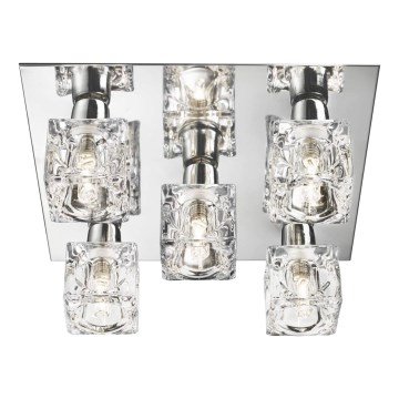 Searchlight - Loftlampe ICE CUBE 5xG9/33W/230V krom