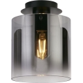 Searchlight - Loftlampe SWEDEN 1xE27/60W/230V Ø 22 cm sort/røget