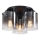 Searchlight - Loftlampe SWEDEN 3xE27/60W/230V Ø 39 cm sort/røget