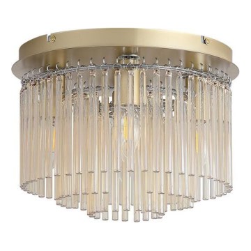 Searchlight - Loftlampe SWIZZLE 5xE14/60W/230V Ø 32 cm guld