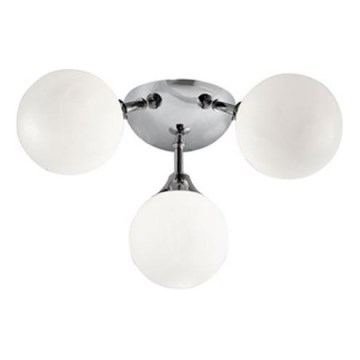 Searchlight - Loftlampe til badeværelse FLUSH 3xG9/33W/230V IP44 mat krom