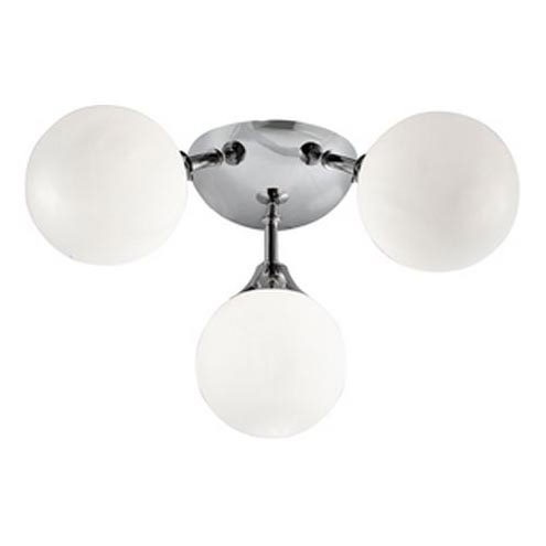 Searchlight - Loftlampe til badeværelse FLUSH 3xG9/33W/230V IP44 mat krom