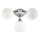 Searchlight - Loftlampe til badeværelse FLUSH 3xG9/33W/230V IP44 mat krom