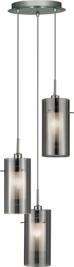 Searchlight - Pendel DUO 3xE14/60W/230V antracit
