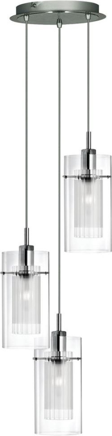 Searchlight - Pendel DUO 3xE14/60W/230V mat krom