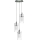 Searchlight - Pendel DUO 3xE14/60W/230V mat krom