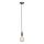 Searchlight - Pendel med kabel SUSPENSION 1xE27/60W/230V sølvfarvet
