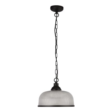 Searchlight - Pendel med kædeophæng BISTRO 1xE27/60W/230V sort
