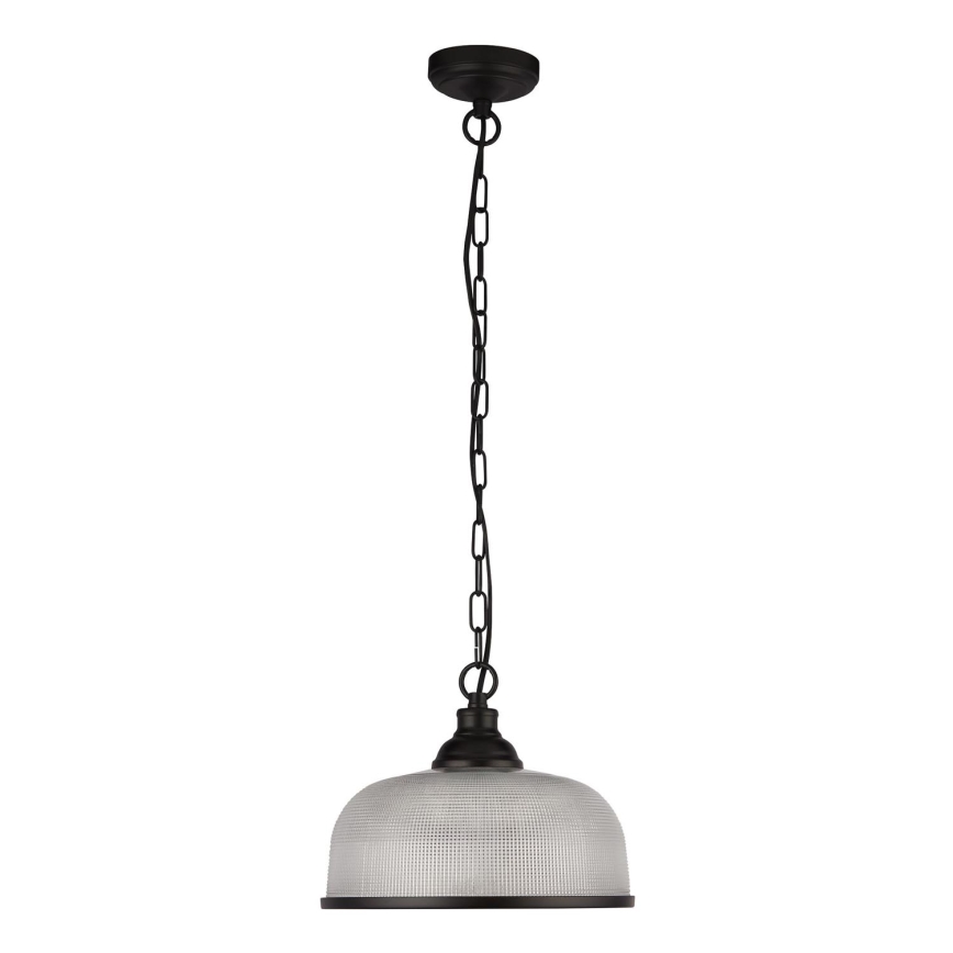 Searchlight - Pendel med kædeophæng BISTRO 1xE27/60W/230V sort