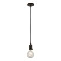 Searchlight - Pendel med wireophæng SUSPENSION 1xE27/60W/230V sort