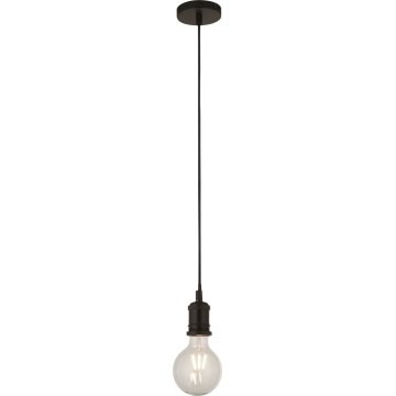 Searchlight - Pendel med wireophæng SUSPENSION 1xE27/60W/230V sort