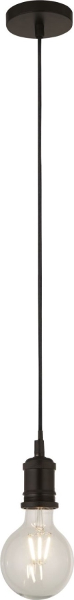 Searchlight - Pendel med wireophæng SUSPENSION 1xE27/60W/230V sort